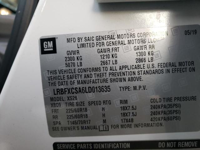 2020 BUICK ENVISION E LRBFXCSA6LD013635