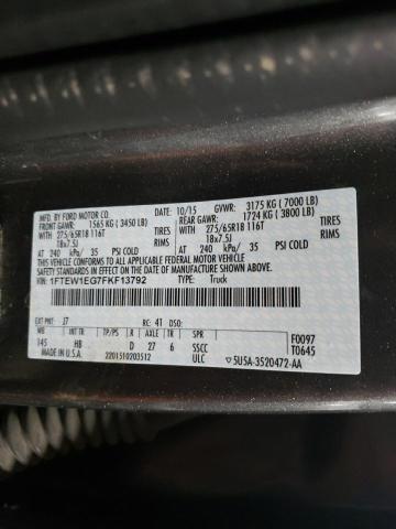 1FTEW1EG7FKF13792 Ford F150 Super 2015. Фото: 9