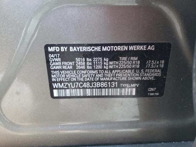 2018 MINI COOPER S E WMZYU7C48J3B86131