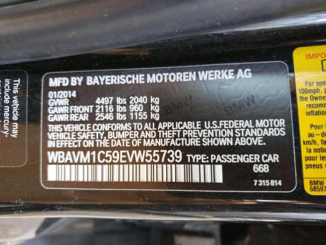 2014 BMW X1 SDRIVE2 WBAVM1C59EVW55739