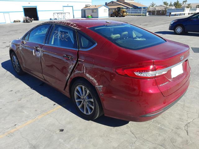 3FA6P0H72HR105549 Ford Fusion Se 2017. Фото: 2
