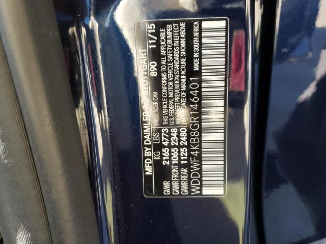 2016 MERCEDES-BENZ C 300 4MAT WDDWF4KB8GR146401
