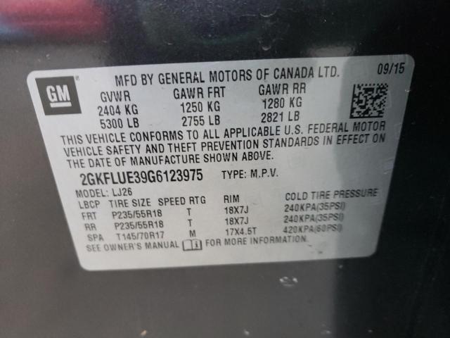 2016 GMC TERRAIN SL 2GKFLUE39G6123975