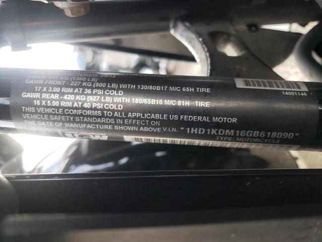 2016 HARLEY-DAVIDSON FLHTCUL UL 1HD1KDM16GB618090