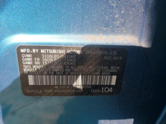 2020 MITSUBISHI MIRAGE G4 - ML32F3FJ7LHF04758