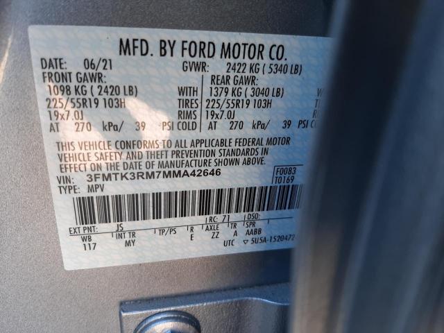 2021 FORD MUSTANG MA 3FMTK3RM7MMA42646