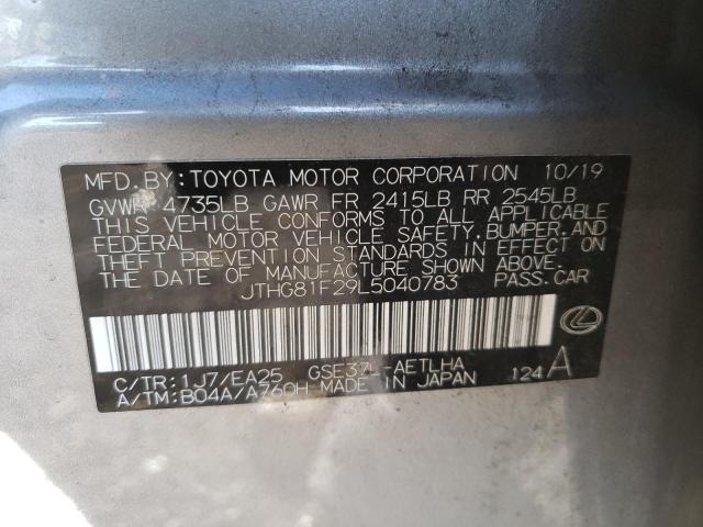 2020 LEXUS IS 300 F-S JTHG81F29L5040783