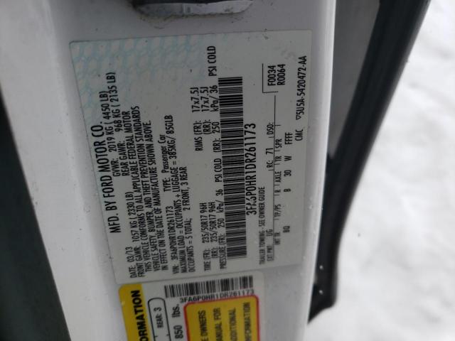2013 FORD FUSION SE - 3FA6P0HR1DR261173
