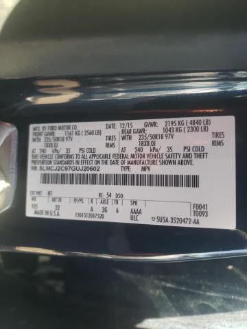 2016 LINCOLN MKC SELECT 5LMCJ2C97GUJ20602