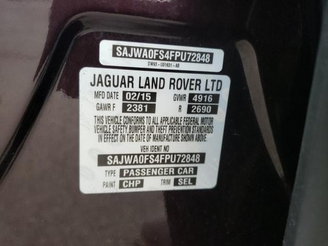 2015 JAGUAR XF 2.0T PR SAJWA0FS4FPU72848