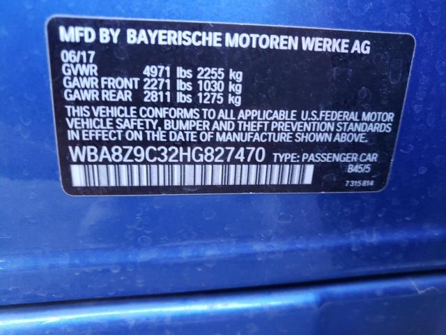 2017 BMW 330 XIGT WBA8Z9C32HG827470