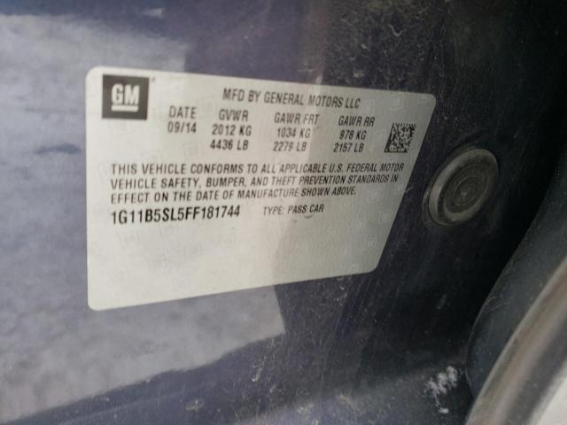 1G11B5SL5FF181744 Chevrolet Malibu Ls 2015. Фото: 9