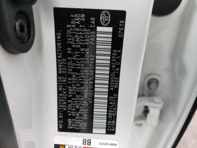 2020 TOYOTA AVALON LIM 4T1D21FB1LU017442