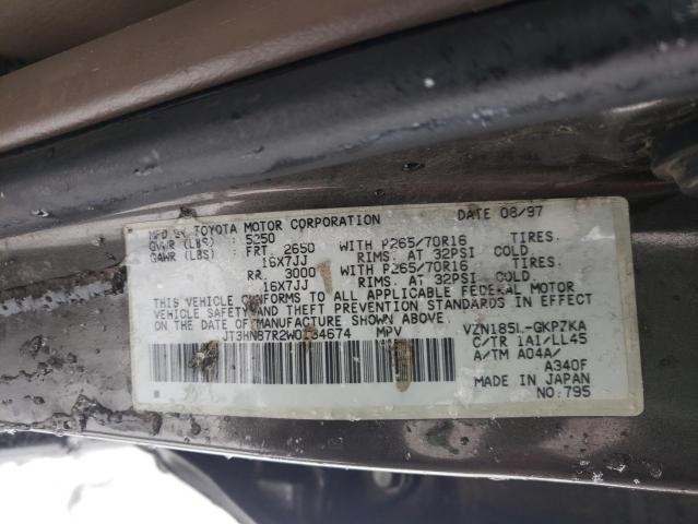 JT3HN87R2W0134674 Toyota 4Runner Li 1998. Фото: 9
