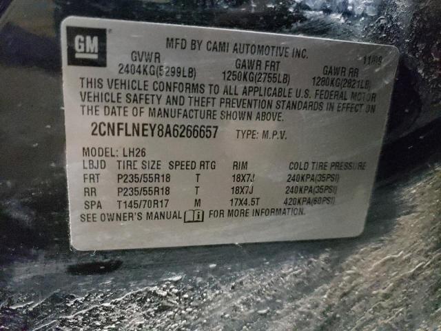 2010 CHEVROLET EQUINOX LT - 2CNFLNEY8A6266657