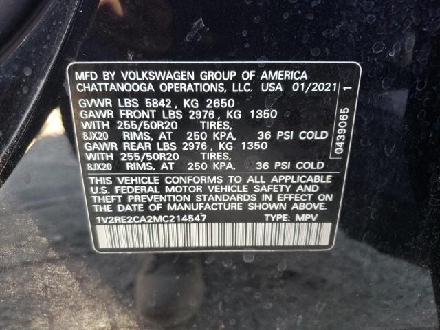 2021 VOLKSWAGEN ATLAS CROS 1V2RE2CA2MC214547