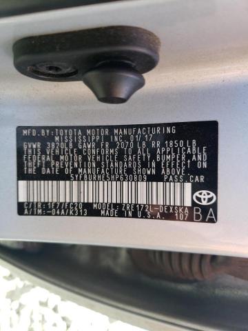 2017 TOYOTA COROLLA L - 5YFBURHE5HP630809