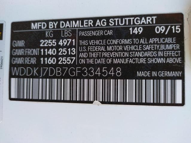 2016 MERCEDES-BENZ E 550 WDDKJ7DB7GF334548
