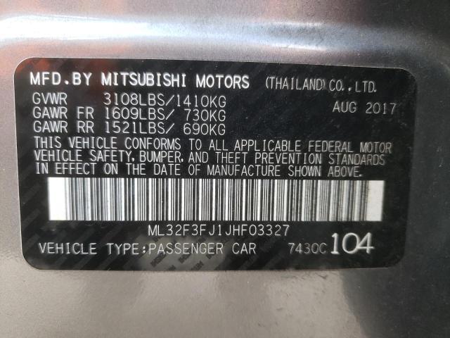 2018 MITSUBISHI MIRAGE G4 ML32F3FJ1JHF03327