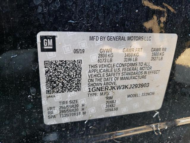 2019 CHEVROLET TRAVERSE R 1GNERJKW3KJ293903