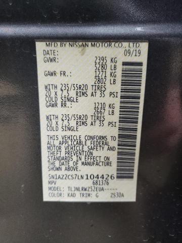 2020 NISSAN MURANO SL 5N1AZ2CS7LN104426
