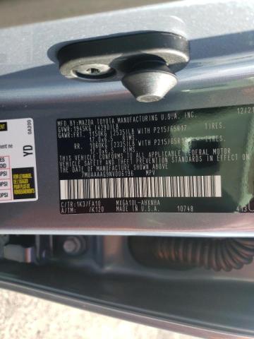 2022 TOYOTA COROLLA CR 7MUAAAAG9NV006196