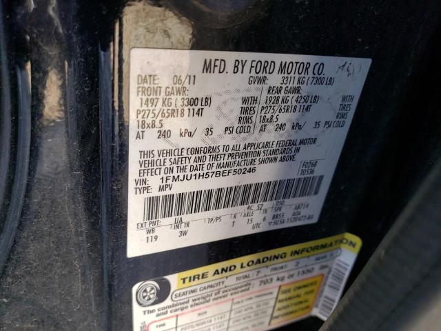 1FMJU1H57BEF50246 Ford Expedition 2011. Фото: 9