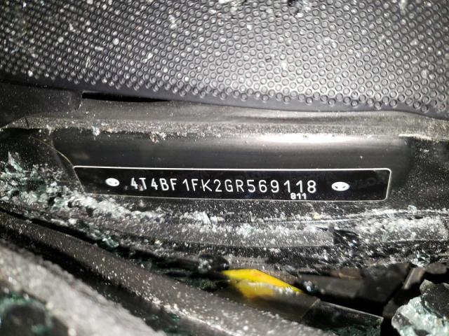 4T4BF1FK2GR569118 Toyota Camry Le 2016. Фото: 9