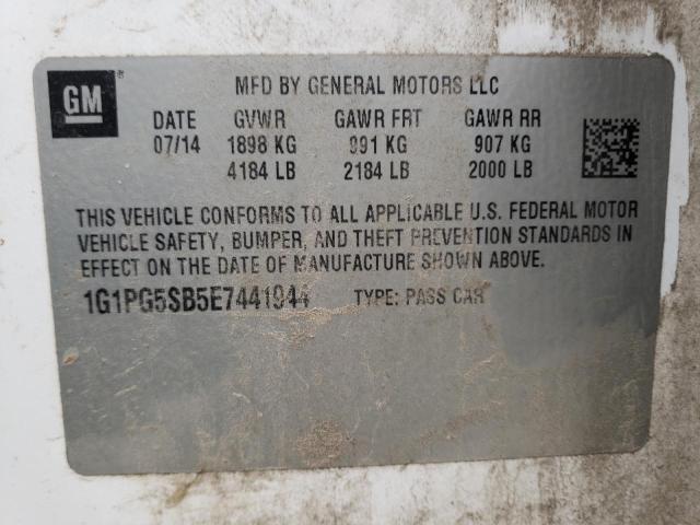 2014 CHEVROLET CRUZE LTZ - 1G1PG5SB5E7441944