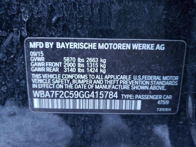 2016 BMW 750I XDRIV WBA7F2C59GG415784