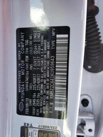 2019 HYUNDAI TUCSON SE - KM8J2CA41KU959643