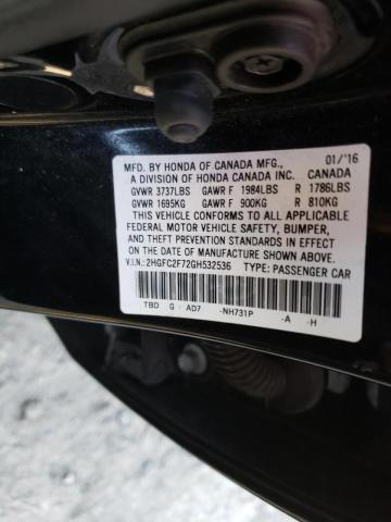 2016 HONDA CIVIC EX 2HGFC2F72GH532536