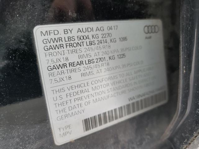 2017 AUDI A4 ALLROAD WA18NAF42HA164452