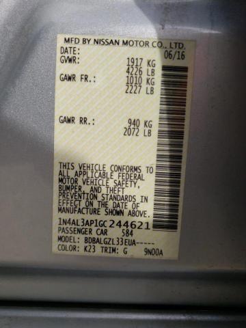 1N4AL3AP1GC244621 Nissan Altima 2.5 2016. Фото: 9