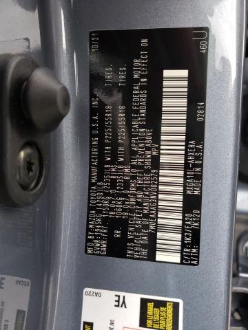 2022 TOYOTA COROLLA CR 7MUEAAAG3NV002579