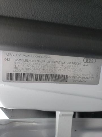 2021 AUDI R8 WUABAAFX8M7901181