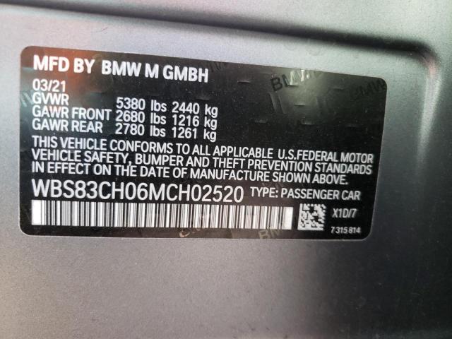 2021 BMW M5 WBS83CH06MCH02520
