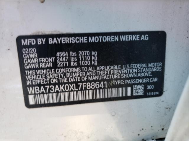 2020 BMW 228XI WBA73AK0XL7F88641