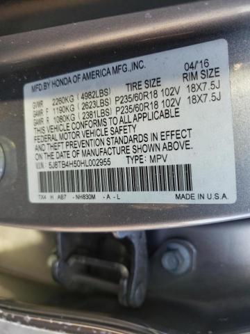 5J8TB4H50HL002955 Acura Rdx Techno 2017. Фото: 9