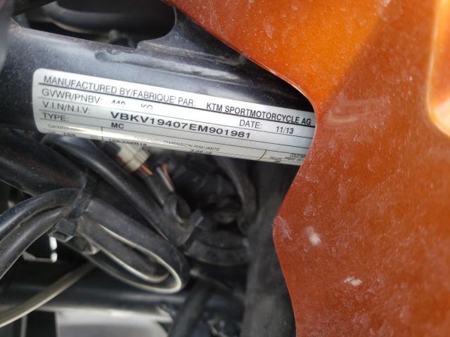 2014 KTM 1190 ADVEN VBKV19407EM901981