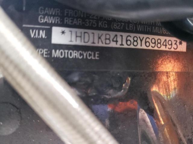 2008 HARLEY-DAVIDSON FLHX 1HD1KB4168Y698493
