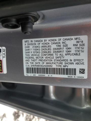 2HKRW6H35JH220052 Honda Cr-V Lx 2018. Фото: 9