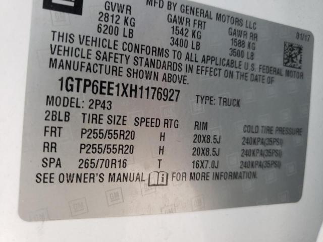 2017 GMC CANYON DEN 1GTP6EE1XH1176927