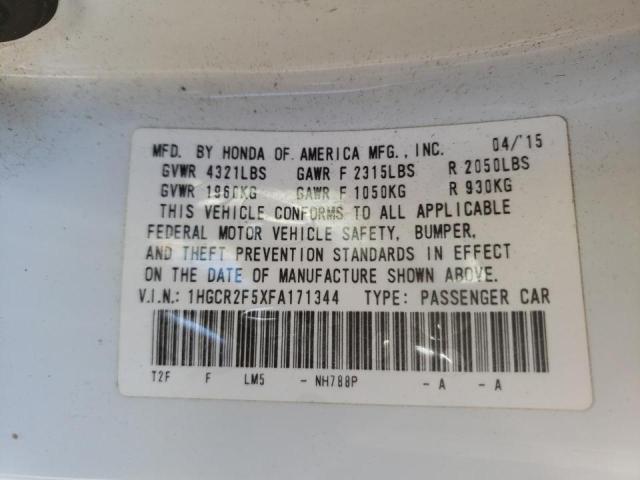 1HGCR2F5XFA171344 Honda Accord Spo 2015. Фото: 9