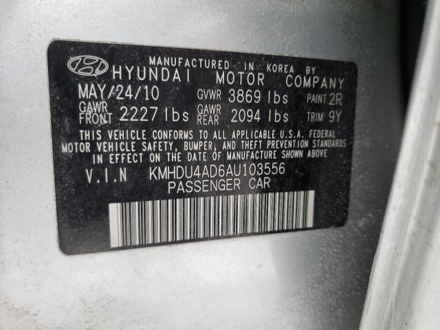 KMHDU4AD6AU103556 Hyundai Elantra Bl 2010. Фото: 9