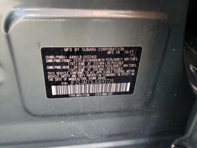 2018 SUBARU FORESTER 2 - JF2SJAEC6JG493725