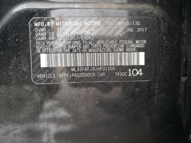 2018 MITSUBISHI MIRAGE G4 ML32F4FJ9JHF01105