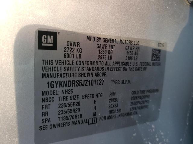 2018 CADILLAC XT5 LUXURY 1GYKNDRS5JZ101127