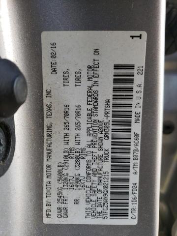 2016 TOYOTA TACOMA DOU 5TFCZ5AN9GX021215