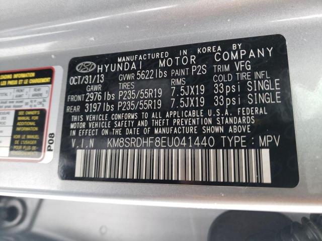 2014 HYUNDAI SANTA FE G - KM8SRDHF8EU041440